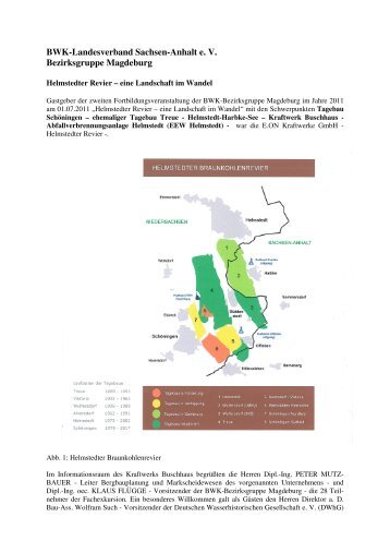 BWK Fachexkursion Helmstedter Revier - BWK - Landesverband ...