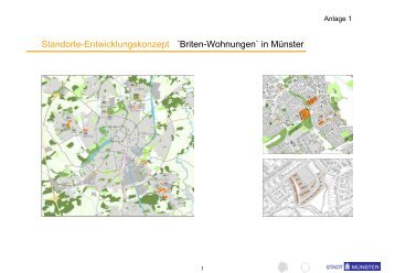 Standorte-Entwicklungskonzept ´Briten-Wohnungen - Stadt Münster