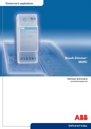 Busch-Dimmer® MDRC - Busch-Jaeger Elektro GmbH