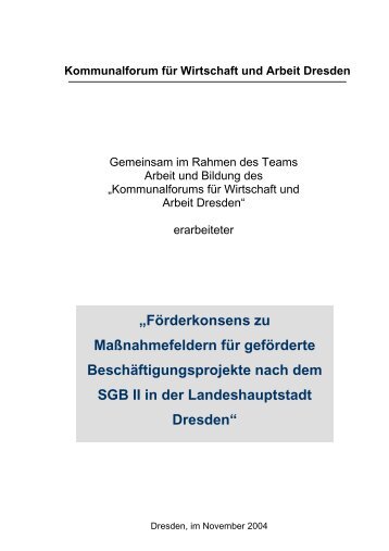 Kommunalforum für Wirtschaft und Arbeit Dresden