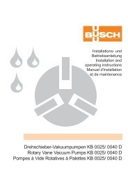 Drehschieber-Vakuumpumpen KB 0025/ 0040 D Rotary Vane ...