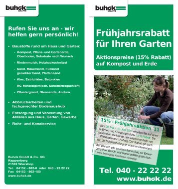 Frühjahrsrabatt für Ihren Garten - Buhck Umweltservices GmbH ...