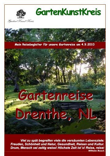 Freuden, Schönheit und Natur, Gesundheit ... - GartenKunstKreis