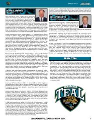 MARK LAMpING TEAM TEAL BILL pRESCOtt - Jaguars Media ...