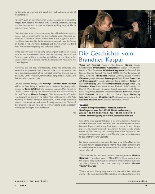 Quarterly 2 · 2008 - German Films