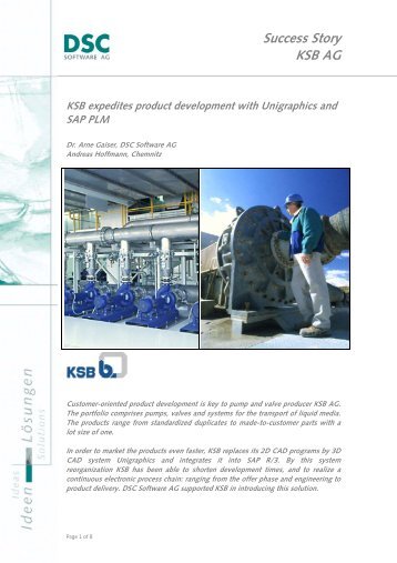 Success Story KSB AG - DSC Software AG