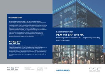 PLM mit SAP  und NX - DSC Software AG
