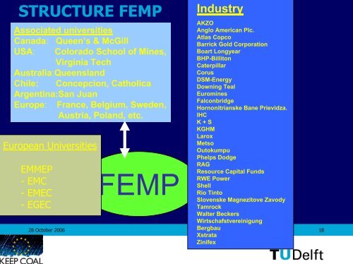 FEDERATION OF EUROPEAN MINERAL PROGRAMS