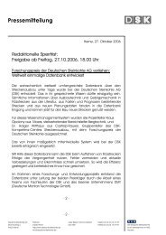 Pressemitteilung - RAG Deutsche Steinkohle