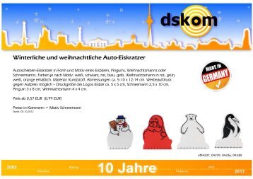 Winterliche und weihnachtliche Auto-Eiskratzer