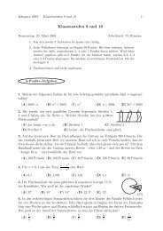 Klassenstufen 9 und 10 - Känguru der Mathematik eV