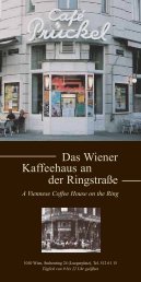 Das Wiener Kaffeehaus an der Ringstraße A Viennese - Prückel