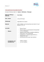 Methodenblatt zu Vier Ecken - Dissens e.V.