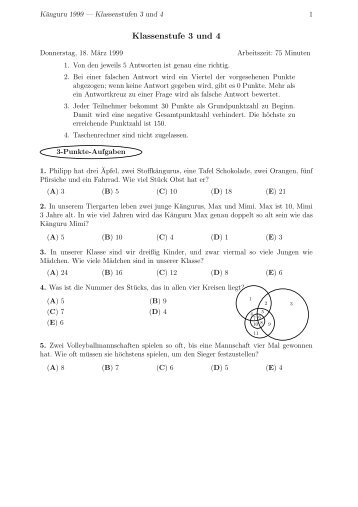 Klassenstufe 3 und 4