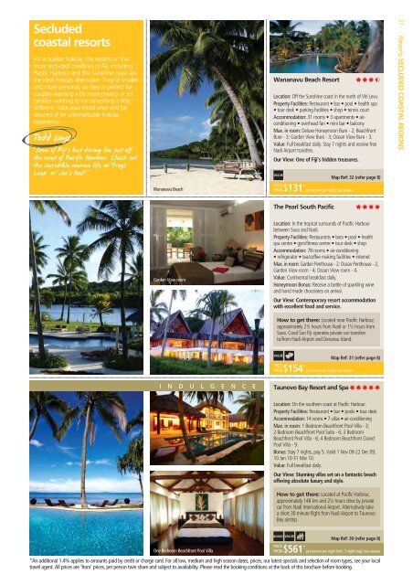 Fiji Holiday Qantas Holidays packages 2009-2010