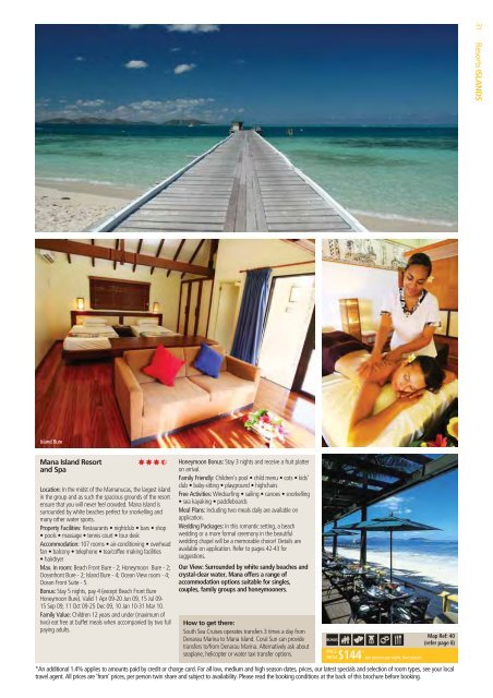 Fiji Holiday Qantas Holidays packages 2009-2010