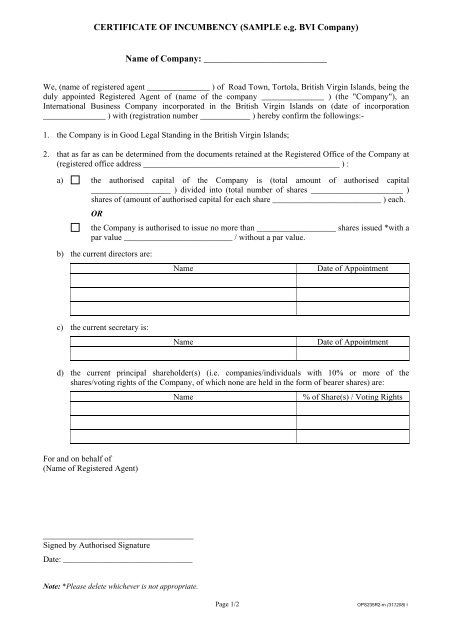 Difference Between Certificate Of Good Standing And Certificate Of Incumbency : 50 Best ...