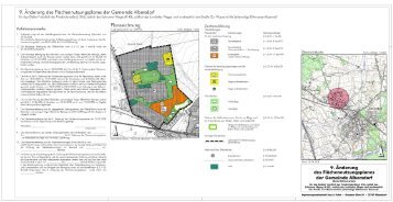 9. Änderung des Flächennutzungsplanes der Gemeinde Albersdorf für