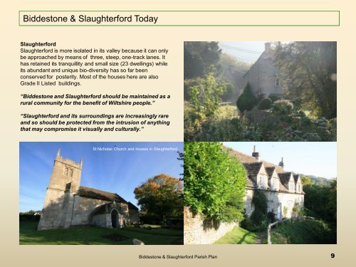 Grant Proposal for Project Name - Biddestone Village