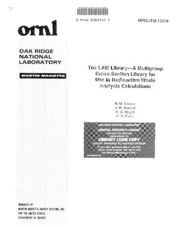 The Law Library - Oak Ridge National Laboratory