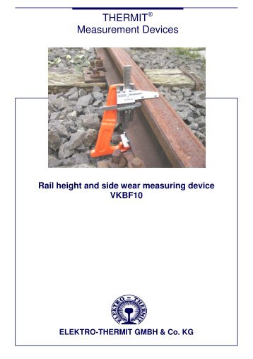 THERMIT® Measurement Devices - Elektro Thermit GmbH & Co KG