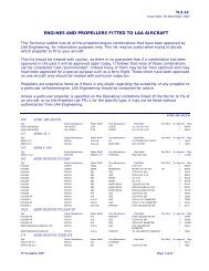 engines and propellers fitted to laa aircraft - the Light Aircraft ...