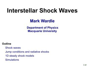 Interstellar Shock Waves Mark Wardle