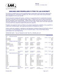 engines and propellers fitted to laa aircraft - the Light Aircraft ...