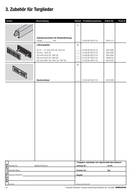 Industrie-Sectionaltore Baureihe 30 - Hörmann