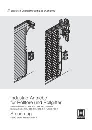 Industrie-Antriebe fuer Rolltore und Rollgitter - Hörmann