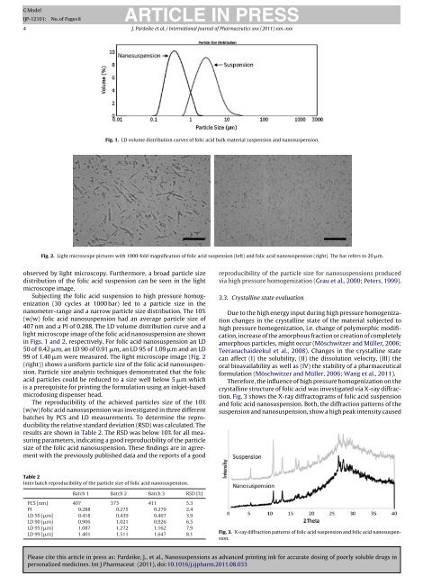 Nanosuspensions as advanced printing ink for accurate ... - RCPE