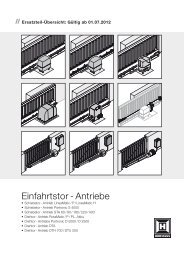 Einfahrtstor-Antriebe DTH STA DTA RotaMatic LineaMatic - Steinau