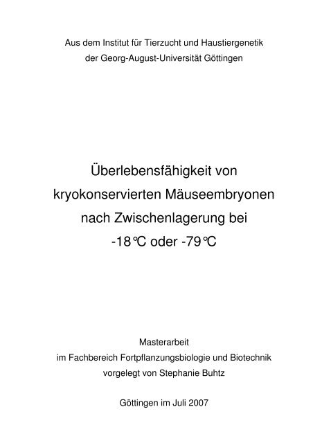 Überlebensfähigkeit von kryokonservierten ... - Dragon IVF