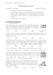 Klassenstufen 9 und 10