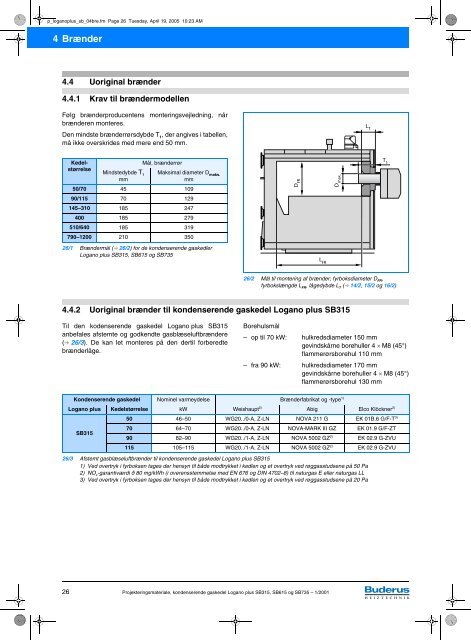 Projekteringsmateriale Udgave 1/2001 Kondenserende ... - Buderus