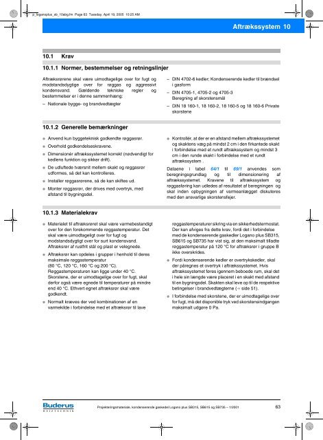 Projekteringsmateriale Udgave 1/2001 Kondenserende ... - Buderus