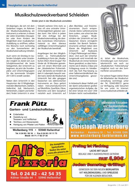 Ausgabe Juni 2011 - Gemeinde Hellenthal