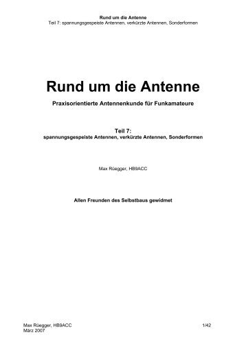 Rund um die Antenne - QTH.at