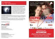 Einladung zum AKTIONSTAG „Depression kann jede/n treffen“ 7.