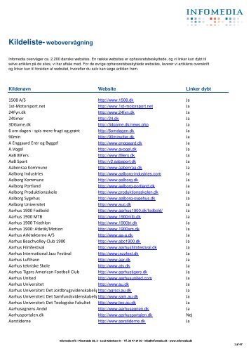 Kildeliste -webovervågning - SkoDa - Emu