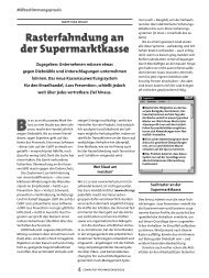 Rasterfahndung an der Supermarktkasse - dtb - Datenschutz- und  ...