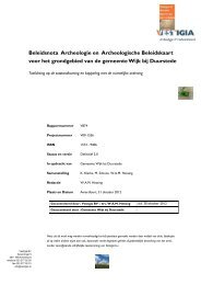 Beleidsnota Archeologie en Archeologische Beleidskaart voor het ...