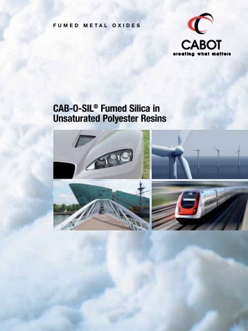 CAB-O-SIL® Fumed Silica in Unsaturated Polyester Resins - Cabot ...