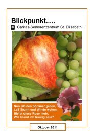 Blickpunkt..... - Seniorenzentrum Oberstaufen