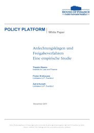 POLICY PLATFORM White Paper - House of Finance - Goethe ...