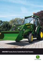 3000/4000 Twenty Series ComfortGard Cab Tractors - John Deere