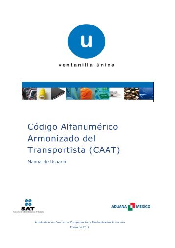 Código Alfanumérico Armonizado del Transportista (CAAT)