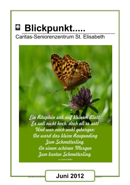 Blickpunkt..... - Seniorenzentrum Oberstaufen