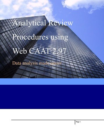 Web CAAT User Guide - EZ-R Stats, LLC