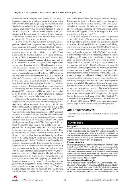 2 - World Journal of Gastroenterology